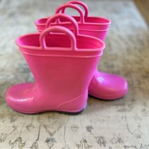 Kids Pink Rain Boots